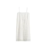 Totême Monogram cotton voile dress in White - Dresses - Scandinavian Minimalist Luxury at Luxury Shoes 