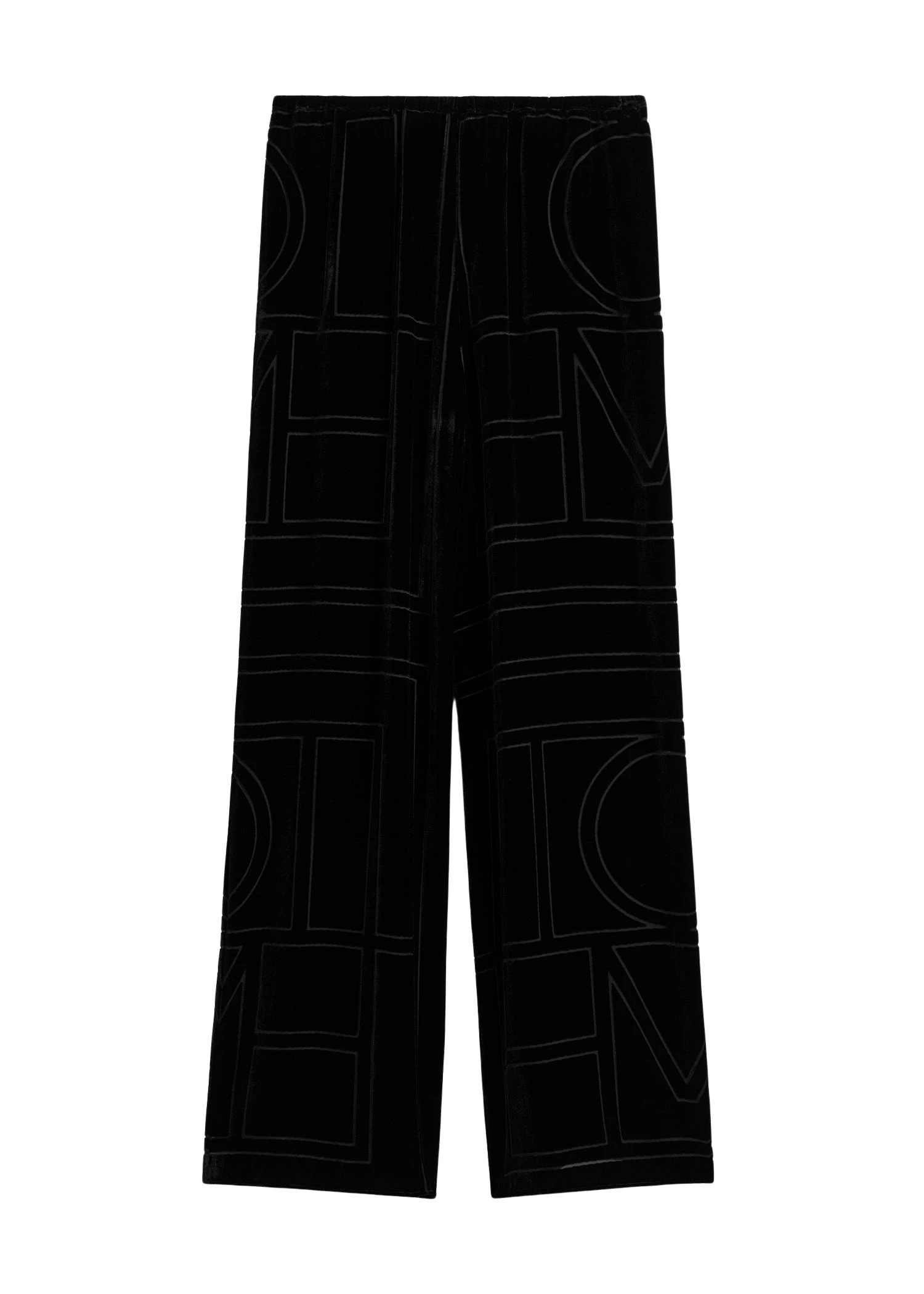 Toteme-Monogram-devore-pj-bottoms-in-Black85951_nobg Totême Monogram devoré pj bottoms in Black - Pants - Scandinavian Minimalist Luxury at Luxury Shoes
