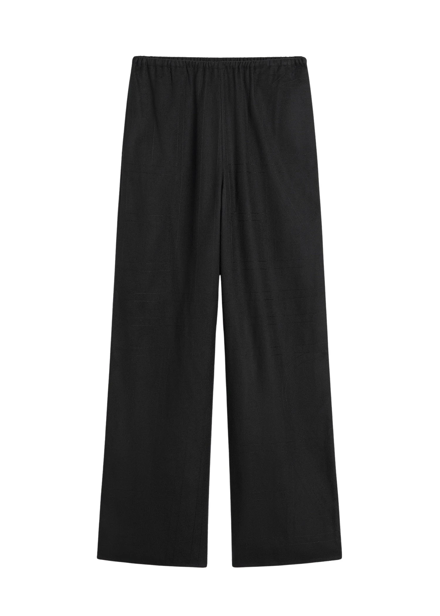 Toteme-Monogram-flannel-pj-bottoms-in-Black56454_nobg Totême Monogram flannel pj bottoms in Black - Pants - Scandinavian Minimalist Luxury at Luxury Shoes
