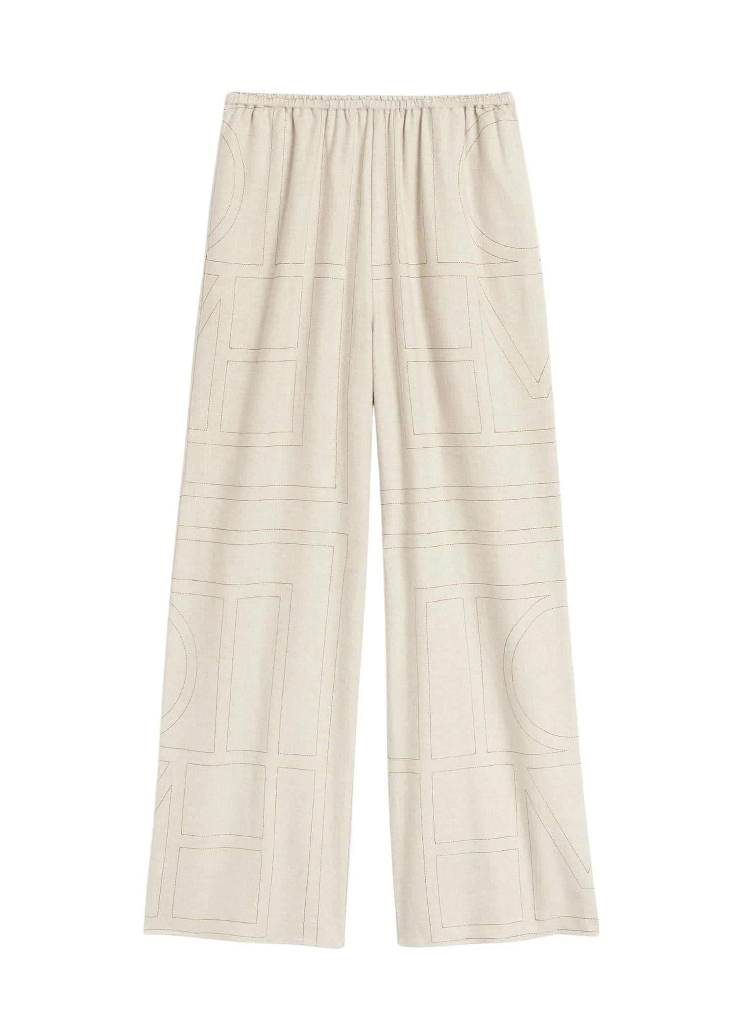 Toteme-Monogram-flannel-pj-bottoms-in-Light-beige-melange91517_nobg Totême Monogram flannel pj bottoms in Light beige melange - Pants - Scandinavian Minimalist Luxury at Luxury Shoes