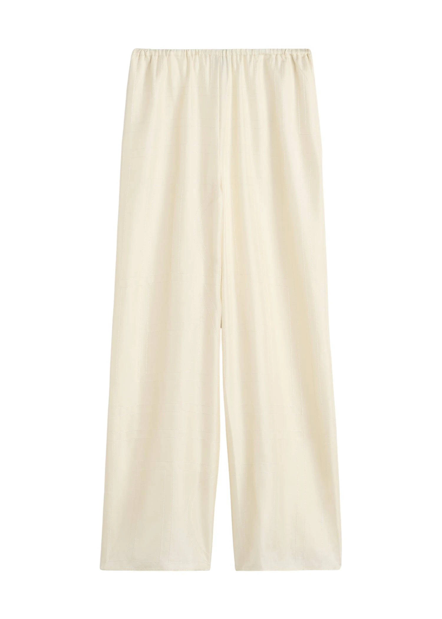 Toteme-Monogram-silk-pj-bottoms-in-Cream34758_nobg Totême Monogram silk pj bottoms in Cream - Pants - Scandinavian Minimalist Luxury at Luxury Shoes