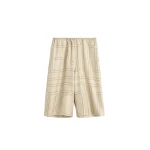 Totême Monogram silk pj culottes in Ivory - Shorts - Scandinavian Minimalist Luxury at Luxury Shoes 