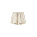 Totême Monogram silk pj shorts ivory in Ivory monogram - Pants - Scandinavian Minimalist Luxury at Luxury Shoes 