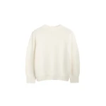 Totême Oversized crew knit in Macadamia - Knitwear - Scandinavian Minimalist Luxury at Luxury Shoes 
