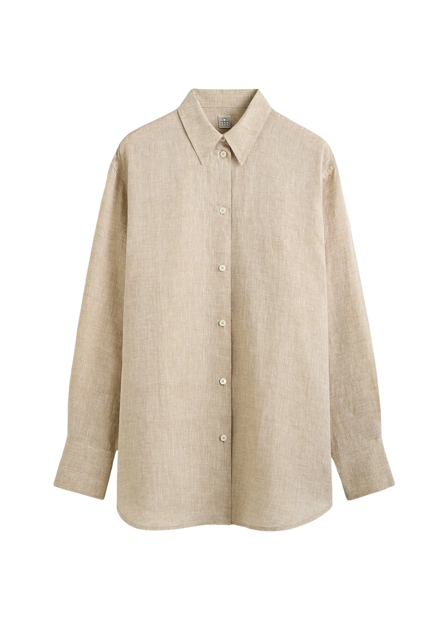 Toteme-Oversized-summer-shirt-in-Natural33066_nobg Totême Oversized summer shirt in Natural - Tops - Scandinavian Minimalist Luxury at Luxury Shoes