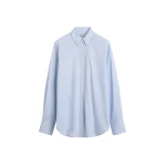 Totême Oversized summer shirt in Sky - Tops - Scandinavian Minimalist Luxury at Luxury Shoes 
