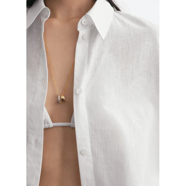 Totême Oversized summer shirt in White - Tops - Scandinavian Minimalist Luxury at Luxury Shoes 