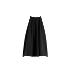 Totême Parachute halter top in Black - Tops - Scandinavian Minimalist Luxury at Luxury Shoes 