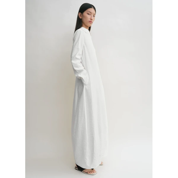 Totême Parachute shirtdress in White - Dresses - Scandinavian Minimalist Luxury at Luxury Shoes 