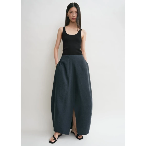 Totême Parachute skirt in Nightfall - Skirts - Scandinavian Minimalist Luxury at Luxury Shoes 