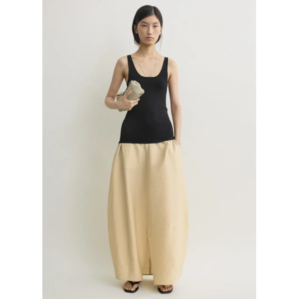 Totême Parachute skirt in Stone - Skirts - Scandinavian Minimalist Luxury at Luxury Shoes 