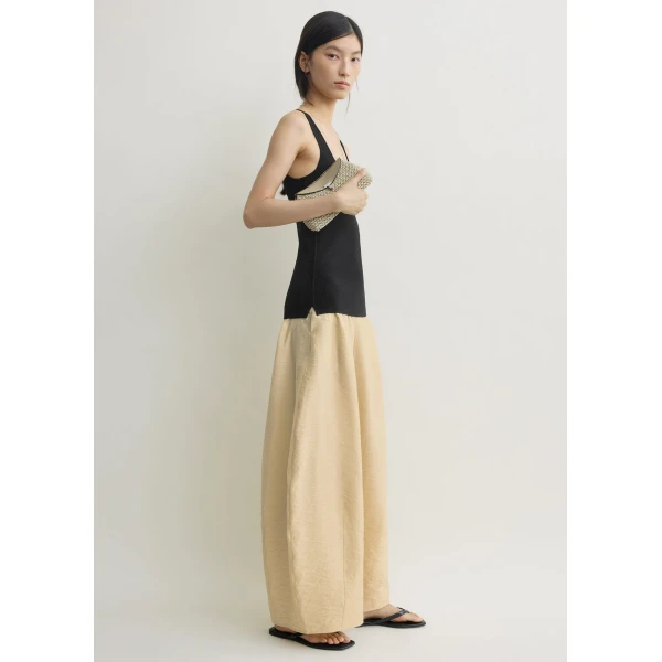 Totême Parachute skirt in Stone - Skirts - Scandinavian Minimalist Luxury at Luxury Shoes 