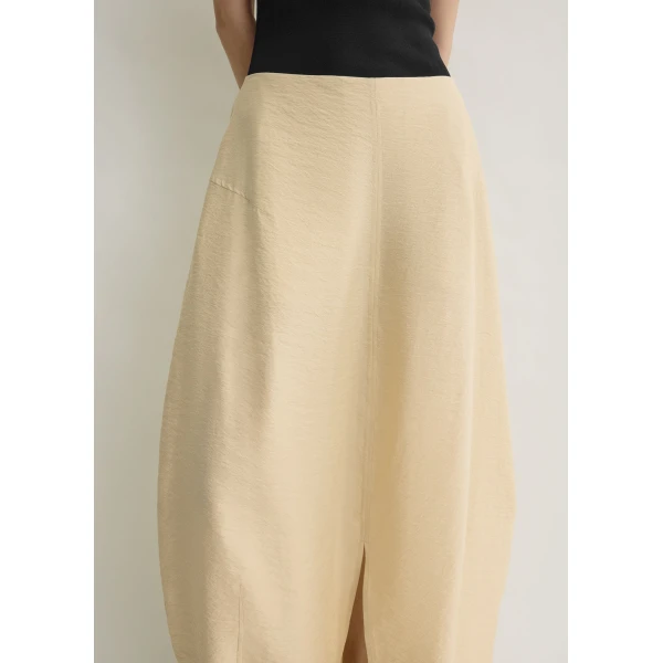 Totême Parachute skirt in Stone - Skirts - Scandinavian Minimalist Luxury at Luxury Shoes 