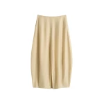 Totême Parachute skirt in Stone - Skirts - Scandinavian Minimalist Luxury at Luxury Shoes 