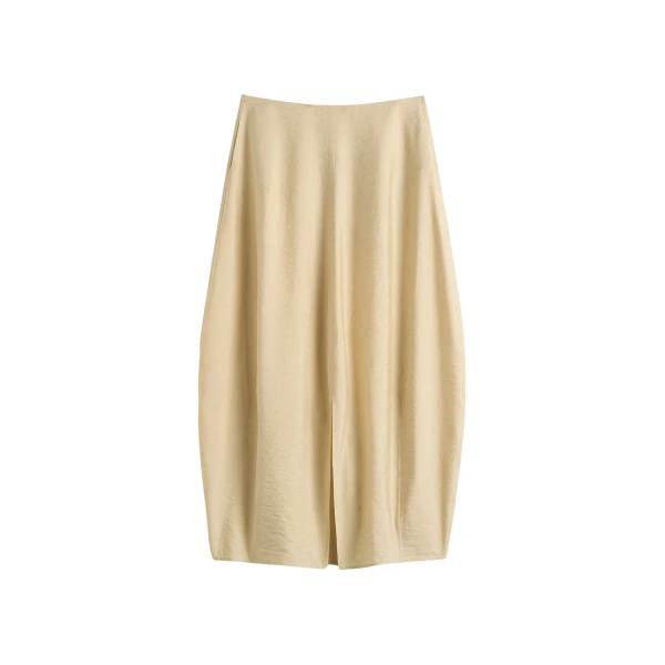 Totême Parachute skirt in Stone - Skirts - Scandinavian Minimalist Luxury at Luxury Shoes 