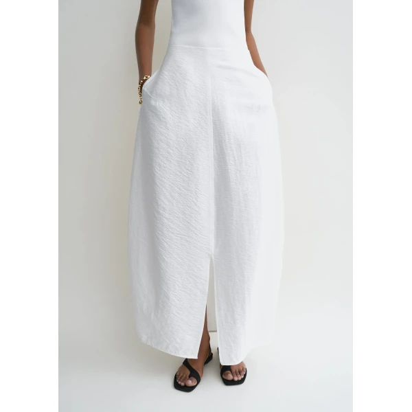 Totême Parachute skirt in White - Skirts - Scandinavian Minimalist Luxury at Luxury Shoes 