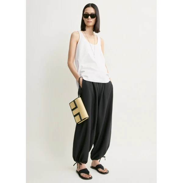 Totême Parachute trousers in Black - Pants - Scandinavian Minimalist Luxury at Luxury Shoes 