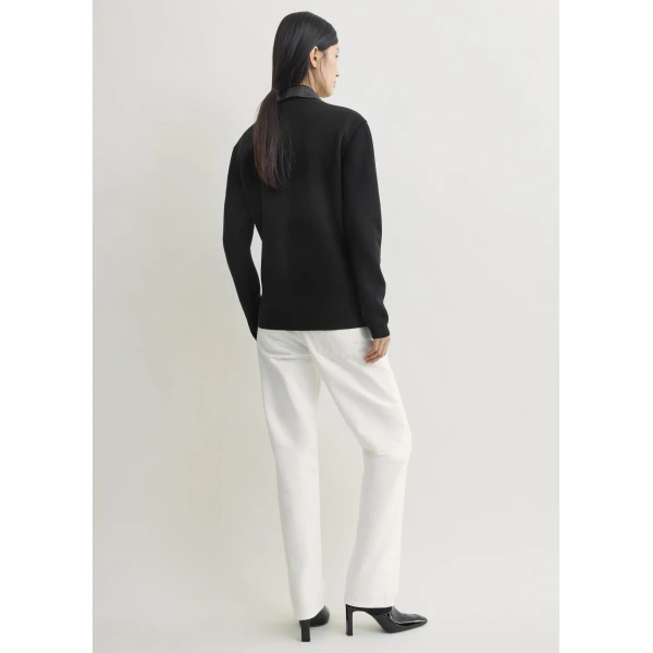 Totême Patch pocket shirt in Black - Tops - Scandinavian Minimalist Luxury at Luxury Shoes 