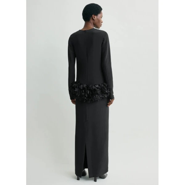 Totême Petal dress in Black - Dresses - Scandinavian Minimalist Luxury at Luxury Shoes 