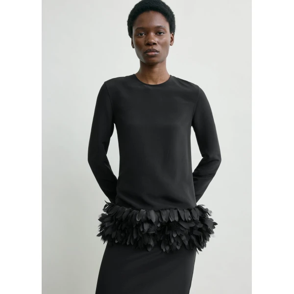 Totême Petal dress in Black - Dresses - Scandinavian Minimalist Luxury at Luxury Shoes 