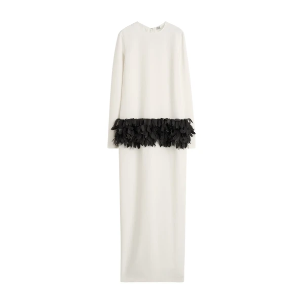 Totême Petal dress in Off-white - Dresses - Scandinavian Minimalist Luxury at Luxury Shoes 