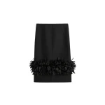 Totême Petal skirt in Black - Skirts - Scandinavian Minimalist Luxury at Luxury Shoes 