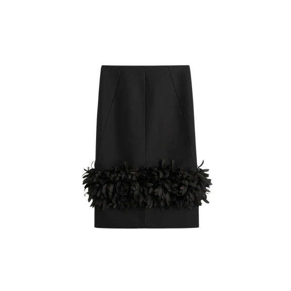 Totême Petal skirt in Black - Skirts - Scandinavian Minimalist Luxury at Luxury Shoes 