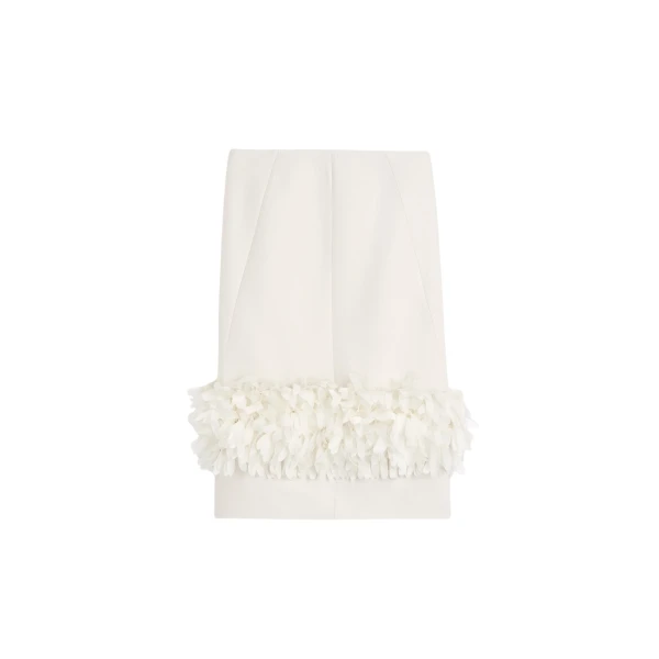 Totême Petal skirt in Ecru - Skirts - Scandinavian Minimalist Luxury at Luxury Shoes 