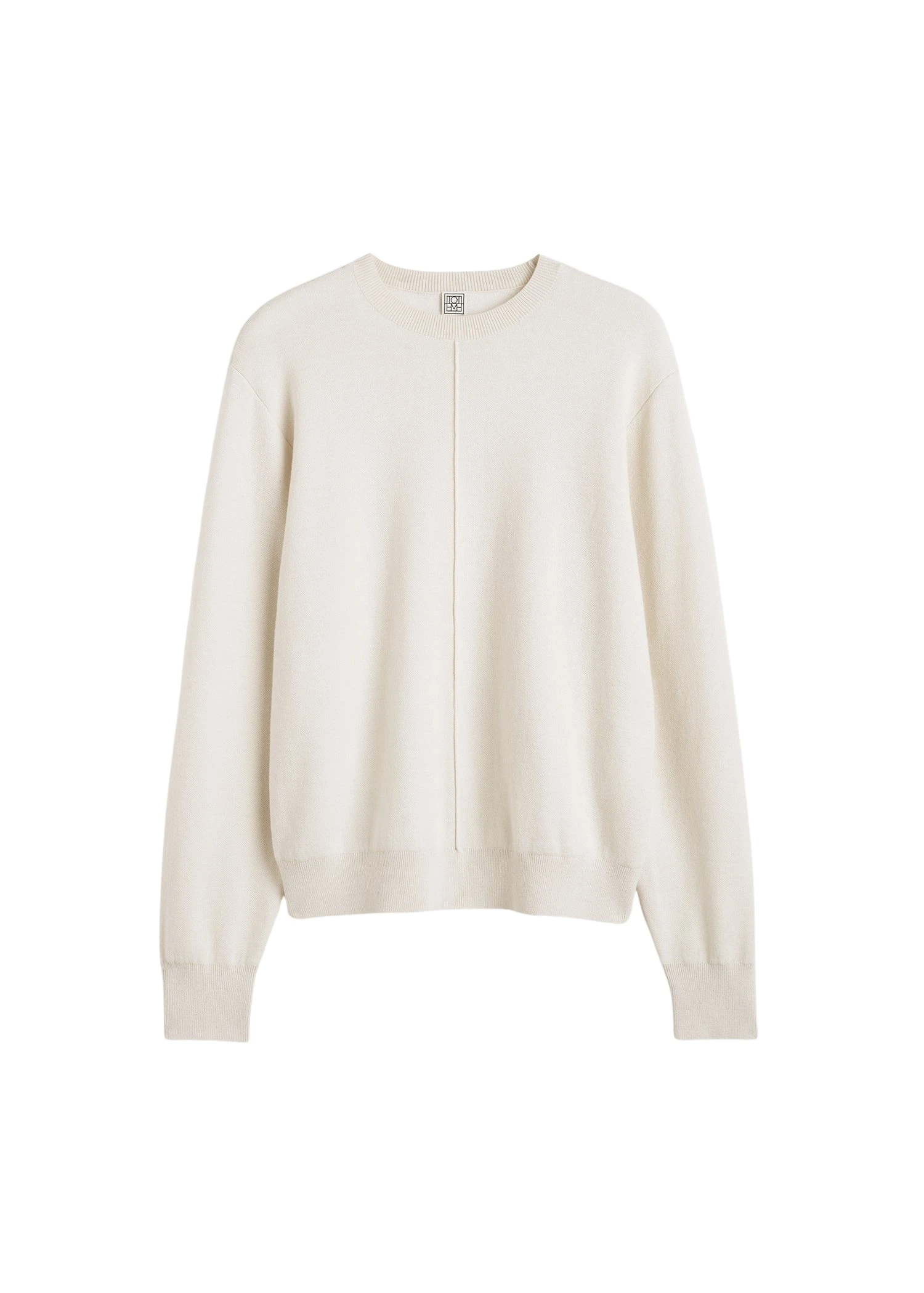 Toteme-Pintucked-sweater-in-Ecru71150_nobg Totême Pintucked sweater in Ecru - Knitwear - Scandinavian Minimalist Luxury at Luxury Shoes