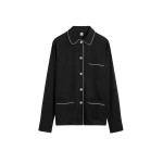Toteme-Piped-pj-top-in-Black39611_nobg Totême Piped pj top in Black - Tops - Scandinavian Minimalist Luxury at Luxury Shoes