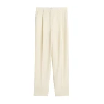Totême Pleat trousers in Off-white - Pants - Scandinavian Minimalist Luxury at Luxury Shoes 