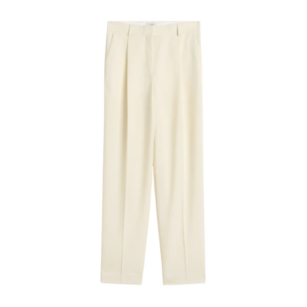 Totême Pleat trousers in Off-white - Pants - Scandinavian Minimalist Luxury at Luxury Shoes 