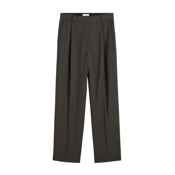 Totême Pleat trousers in Pepper - Pants - Scandinavian Minimalist Luxury at Luxury Shoes 