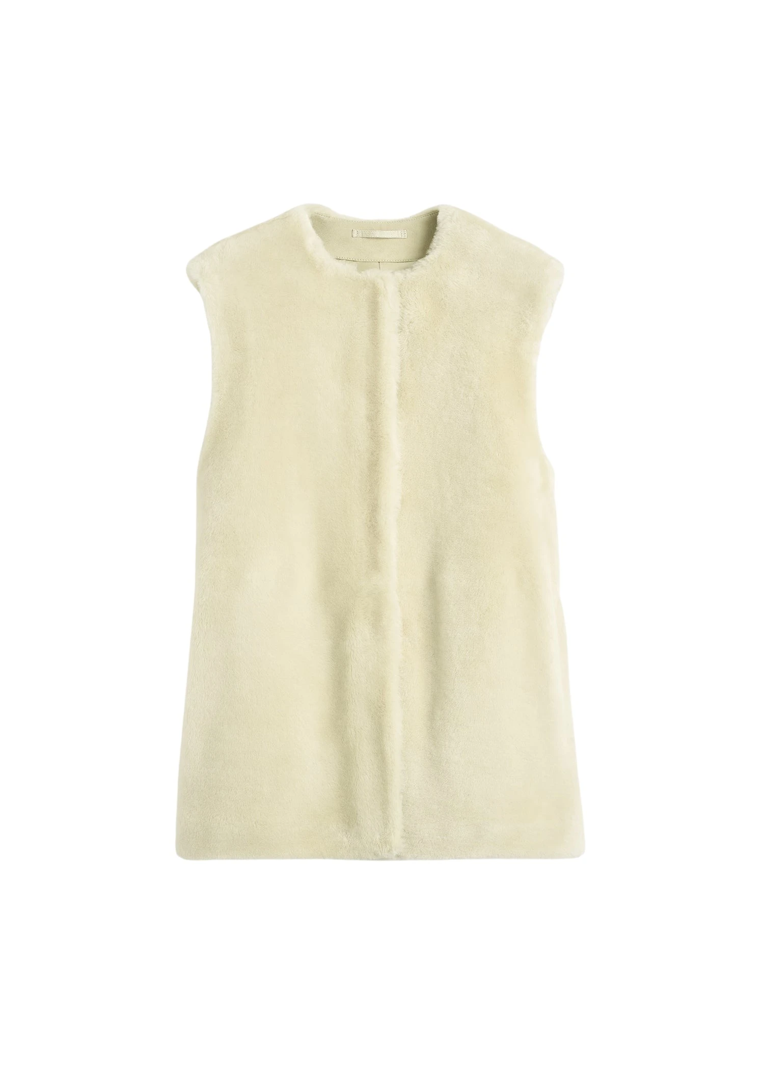 Toteme-Plush-shearling-vest-in-Ecru73415_nobg Totême Plush shearling vest in Ecru - Jackets - Scandinavian Minimalist Luxury at Luxury Shoes