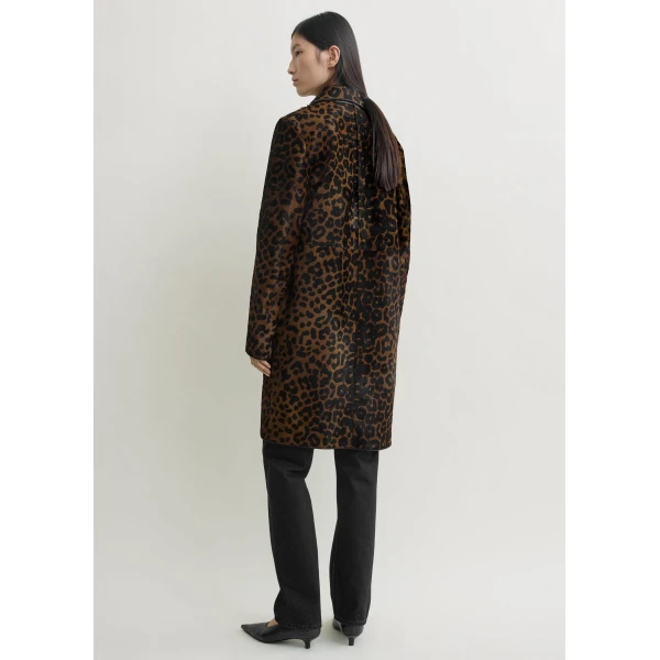 Totême Pony hair coat in Leopard - Coats - Scandinavian Minimalist Luxury at Luxury Shoes 