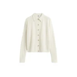 Toteme-Raglan-sleeve-cashmere-cardigan-in-White98267_nobg Totême Raglan-sleeve cashmere cardigan in White - Knitwear - Scandinavian Minimalist Luxury at Luxury Shoes