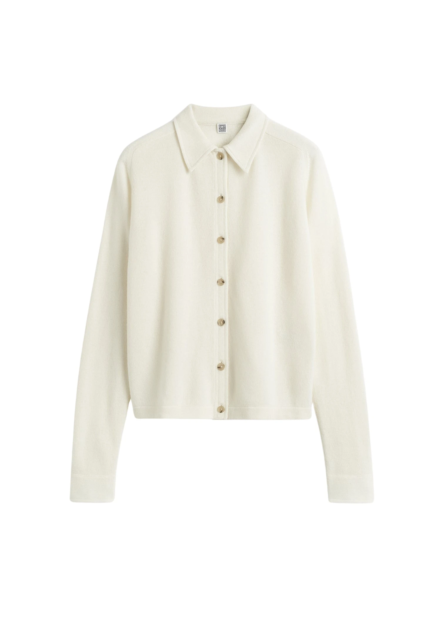 Toteme-Raglan-sleeve-cashmere-cardigan-in-White98267_nobg Totême Raglan-sleeve cashmere cardigan in White - Knitwear - Scandinavian Minimalist Luxury at Luxury Shoes