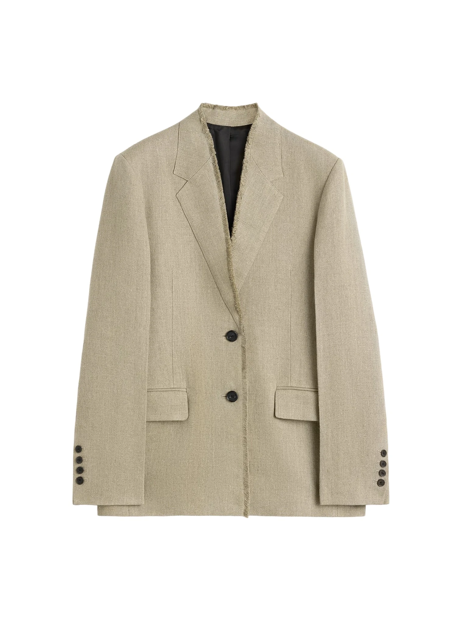 Toteme-Raw-lapel-jacket-in-Beige13746_nobg Totême Raw lapel jacket in Beige - Jackets - Scandinavian Minimalist Luxury at Luxury Shoes