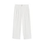 Totême Relaxed chino trousers in White - Pants - Scandinavian Minimalist Luxury at Luxury Shoes 