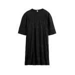 Toteme-Relaxed-tee-dress-in-Black56422_nobg Totême Relaxed tee dress in Black - Tops - Scandinavian Minimalist Luxury at Luxury Shoes