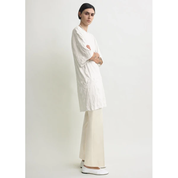 Totême Relaxed tee dress in Off-white - Tops - Scandinavian Minimalist Luxury at Luxury Shoes 