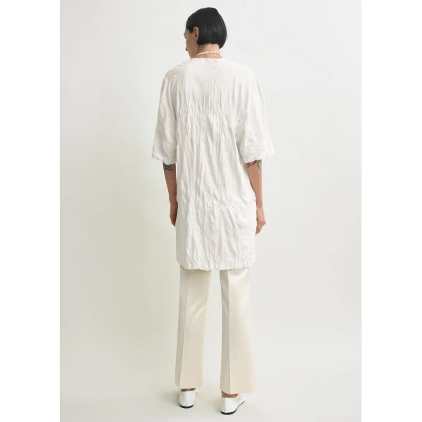 Totême Relaxed tee dress in Off-white - Tops - Scandinavian Minimalist Luxury at Luxury Shoes 