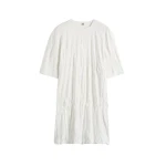 Totême Relaxed tee dress in Off-white - Tops - Scandinavian Minimalist Luxury at Luxury Shoes 