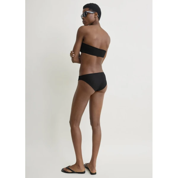 Totême Ribbed bikini bottom in Black - Beachwear - Scandinavian Minimalist Luxury at Luxury Shoes 