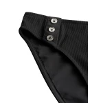 Totême Ribbed bikini bottom in Black - Beachwear - Scandinavian Minimalist Luxury at Luxury Shoes 