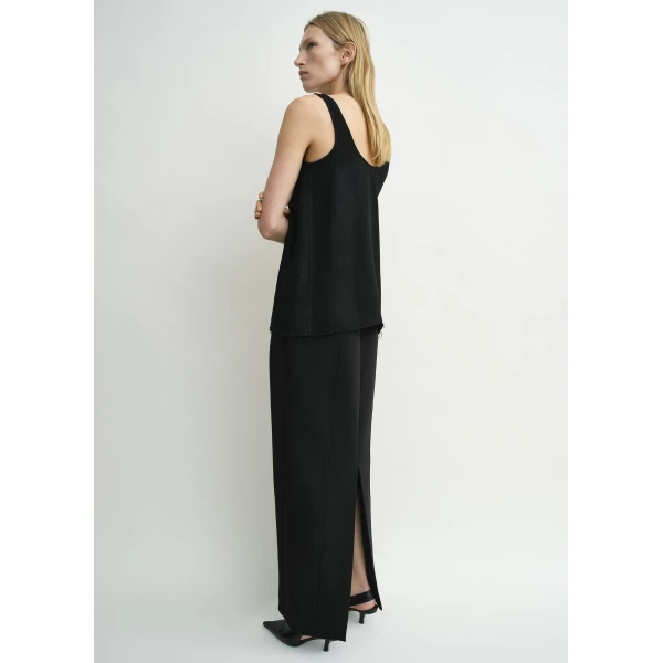 Totême Sablé tank in Black - Tops - Scandinavian Minimalist Luxury at Luxury Shoes 