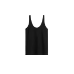 Totême Sablé tank in Black - Tops - Scandinavian Minimalist Luxury at Luxury Shoes 