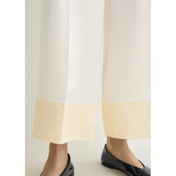 Totême Satin drawstring trousers in White - Pants - Scandinavian Minimalist Luxury at Luxury Shoes 