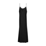 Totême Satin slip dress in Black - Dresses - Scandinavian Minimalist Luxury at Luxury Shoes 