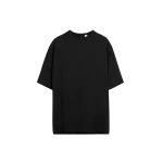 Totême Satin tee in Black - Tops - Scandinavian Minimalist Luxury at Luxury Shoes 